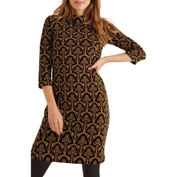 Boden Dresses & Skirts - nwt Boden Victoria Jaquard Dress 6 US 10 UK Classic Shift Dress Floral Print New